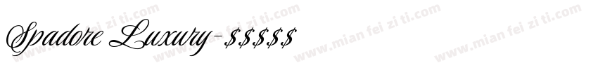 Spadore Luxury字体转换